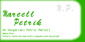 marcell petrik business card